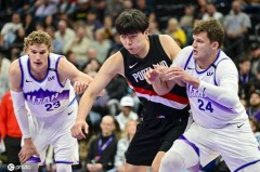 季前赛-杨瀚森3分0板+6犯毕业 爵士险胜开拓者