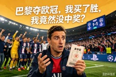 “巴黎夺欧冠，我买了胜，竟然没中奖？”