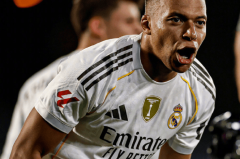 西甲战报：7分钟2红牌！皇马1-0险胜赫塔菲 姆巴佩制胜 维尼修斯造双红牌